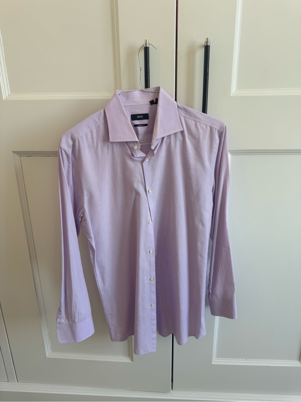 Hugo Boss Men's Light Lavender Dress Shirt